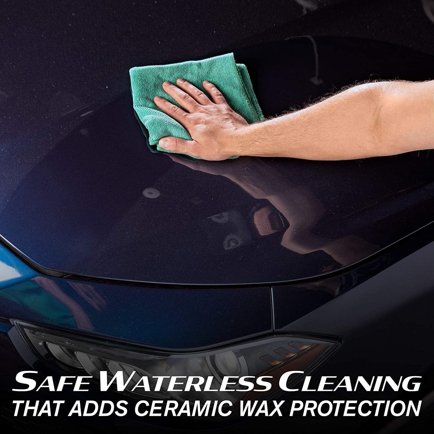 53413 Hybrid Solutions Ceramic 3-In-1 Detailer, Waterless Wash and Ceramic Wax Detailing Spray, Cleans Shines and Protects Paint Glass and Wheels, Repels Water and Dirt, 32 Oz. (Pack of 1)